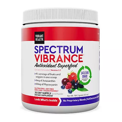 Vibrant Health Spectrum Vibrance Antioxidant Superfood 6.5 Ounces • $47.20