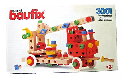 Vintage BAUFIX LORENZ 3001 #416 Wooden German Construction Building Set Toy 3+ • $75