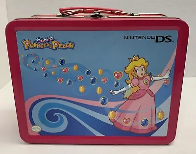 Princess Peach Super Mario Nintendo DS Metal Tin Lunchbox Collectible Used • $12.86