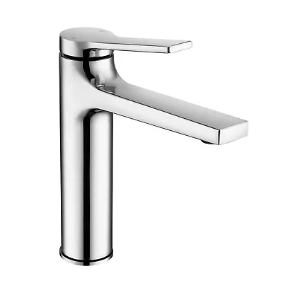 Bathroom Black Chrome Solid Brass Bath Basin Mixer Tap Vanity Sink Spout Faucet • $86