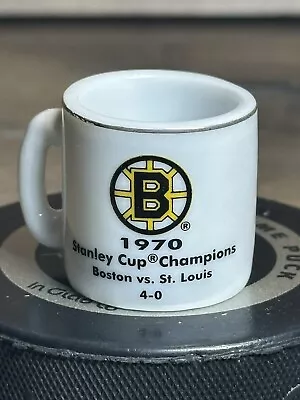 NHL Stanley Cup Crazy. 1.25  Mini Mug -Boston Vs St. Louis- Bruins 1970 Champs • $8.79