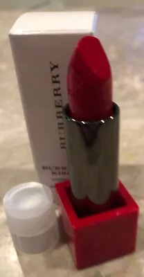 $16 • Buy BURBERRY KISSES HYDRATING LIPSTICK #109 Military Red With Tester Box & Cap