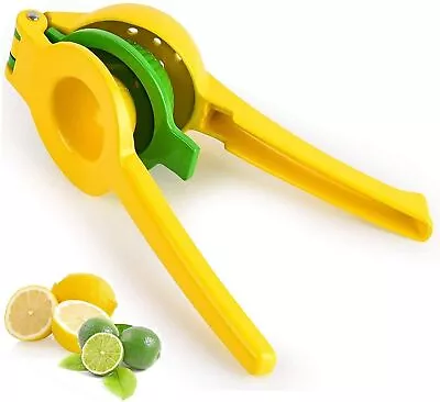 Metal Lemon Lime Squeezer Manual Citrus Press Juicer 2 In 1 Robust For Extractin • £6.50