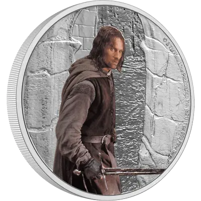 THE LORD OF THE RINGS - Aragorn 1oz Pure Silver Coin - NZ Mint • £103.57