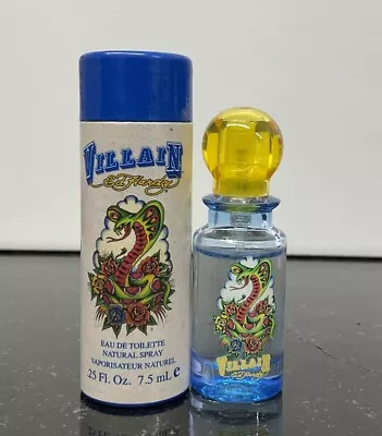 Ed Hardy Villain By Christian Audigier Eau De Toilette(0.25fl) 90%full As Pictu • $8.40