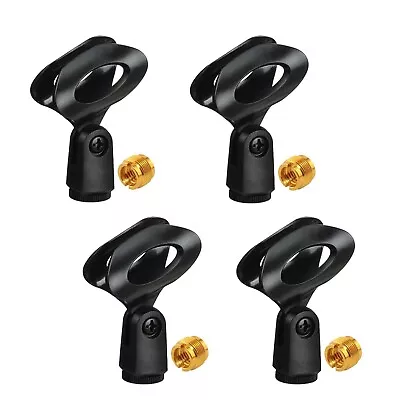 5Core 4 Pack Universal Microphone Clip Holder With 5/8 Male To 3/8 Female Screw • $7.50