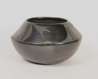 San Ildefonso Pueblo Blackware Pottery By Lupita Martinez Mid 20th Century • $403.75