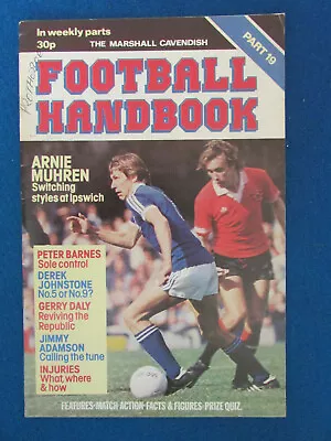 The Marshall Cavendish Football Handbook - Part 19 - 1978 • £3.99