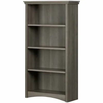 South Shore Gascony 4 Shelf Bookcase In Gray Maple • $170.38