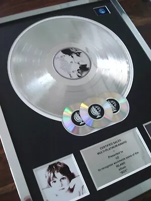 £174.99 • Buy U2 - Boy Lp Multi Platinum Disc Record Award Album