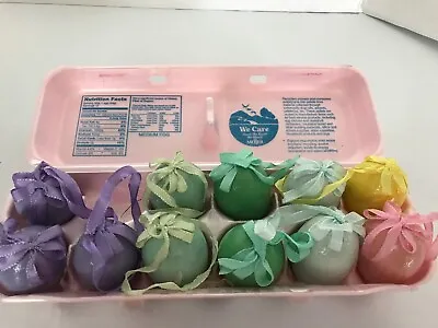 11 Vtg Handpainted Hand Blown Real Easter Eggs- Purple Green Pink Yellow • $9