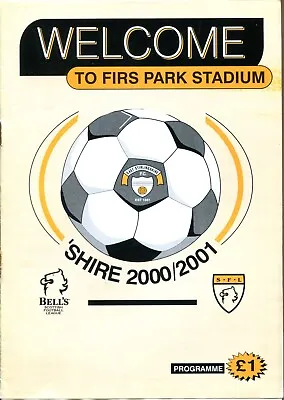 East Stirlingshire V Elgin City 2000-01 Division 3 • £1.75