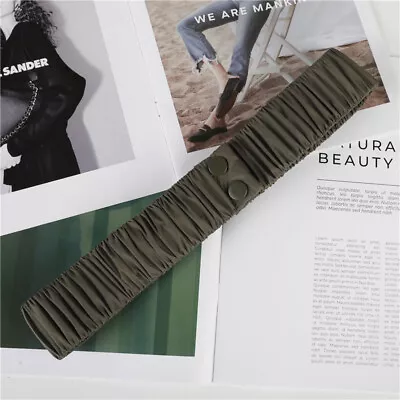 Women Elastic Waist Belt Stretchy Waistband For Winter Duck Puffer Coat Jacket • £11.96