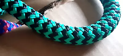 9/16 X 50 Ft. Double Braid-Yacht Braid Polyester Rope. Teal/ Black • $59