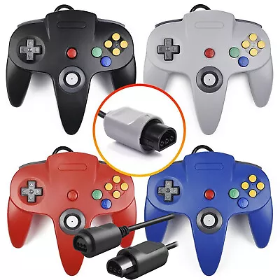 2x Classic N64 Controller Retro N64 Gaming Wired Gamepad For Ultra N64 Console • $36.99
