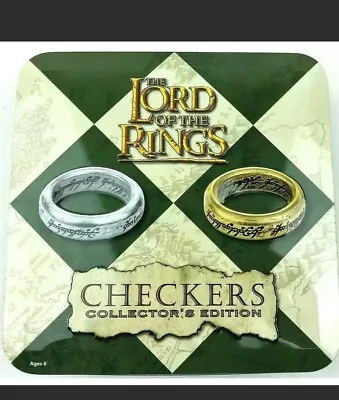 The Lord Of The Rings Checkers Collectors Edition Storage Tin Factory Sealed New • £28.95