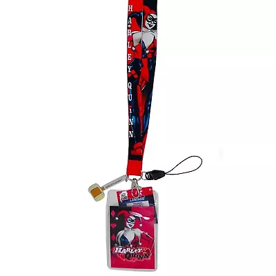 DC Comic Harley Quinn Lanyard With PVC Dangle • $8.95