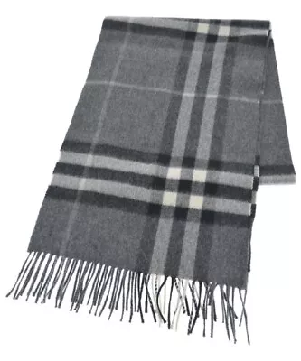 BURBERRY Scarf GrayxWhitexBlack(Check Pattern) 2200416693034 • $195