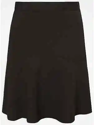 £5.95 • Buy Older Girls School Skater Skirt Black Knee Length Ex Ge@rge Smart Uniform Teens