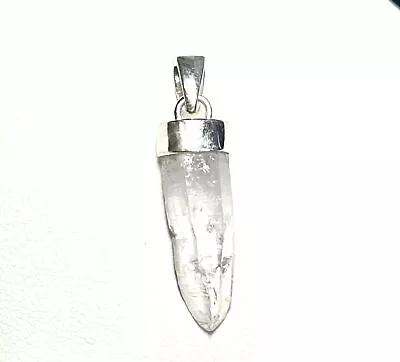 Natural Morganite Rough 925 Sterling Silver Pendant Jewelry JY209 • $12.99