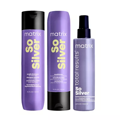 Matrix Haircare So Silver Shampoo 300ml Conditioner 300ml Mask 200ml • £54.82