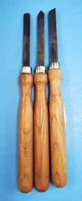 Set Of 3 AMT 5/8  Wood Turning Chisels About 15-1/4  Long Made In Japan • $19.99