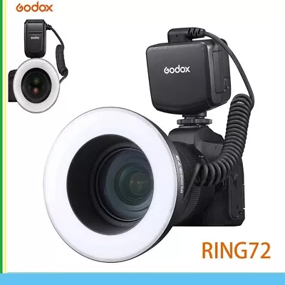 Godox RING72 Macro LED Ring Light Video Fill Light For Canon Nikon Sony Camera  • $106