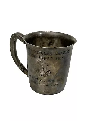 Vintage Pre-1950's Emil Hermann 925 Sterling Silver Cup  Strike Hold  Engraved • $199.88