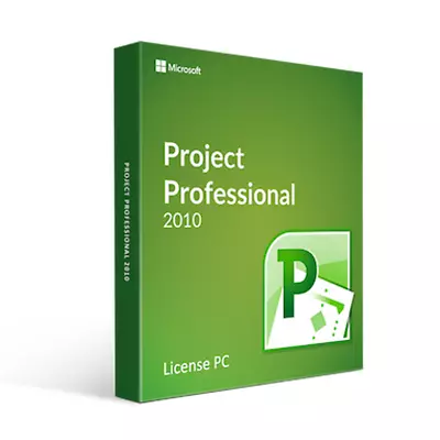 Microsoft Project Professional 2010 Full Version & SP1 W/ Key & License NEW • $99.99