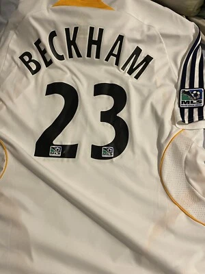 £147 • Buy David Beckham #23 LA GALAXY Home Shirt Adidas Football Size L New With Tag