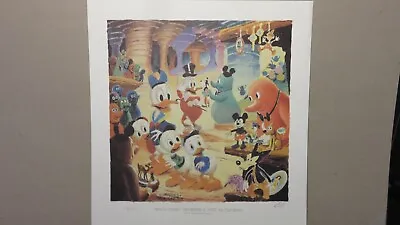 Carl Barks 376/500  Lithograph Which Disney Theme Park Is This? Idea Sketch • $149.99