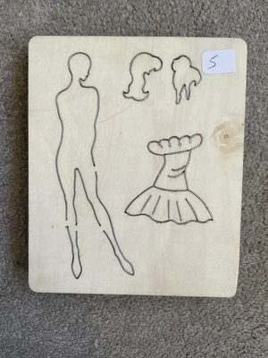 £18 • Buy Wooden Die Lady 