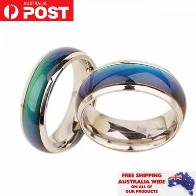 Mood Ring Temperature Changing Colour Emotions Jewellery Unisex Kids Gift Xmas • $8.95