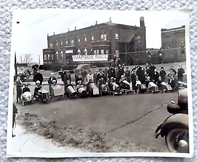 Vintage SOAP BOX RACE (Derby) Cub Scout Pack 8 X10  Photograph Jersey City N.J • $19.95