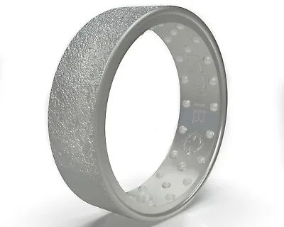 BULZi - Men’s Silicone Wedding Band Hammered Finish Massaging Comfort Fit Ring • $13.95