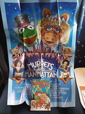 THE MUPPETS TAKE MANHATTAN 27x40  Movie Poster + 1st Muppets & TRANSFORMERS Book • $28