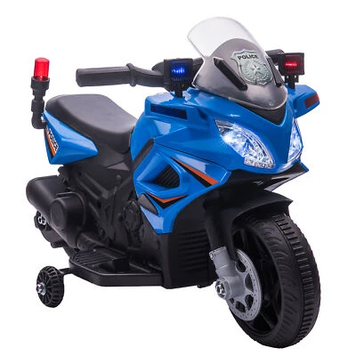 £46.99 • Buy HOMCOM Kids 6V Electric Pedal Motorcycle Ride-On Toy Battery 18-36 Months Blue