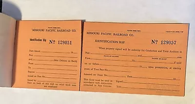 Vintage 1951 Missouri Pacific Railway Railroad Employee Pass Ticket Book (3A)) • $6.95