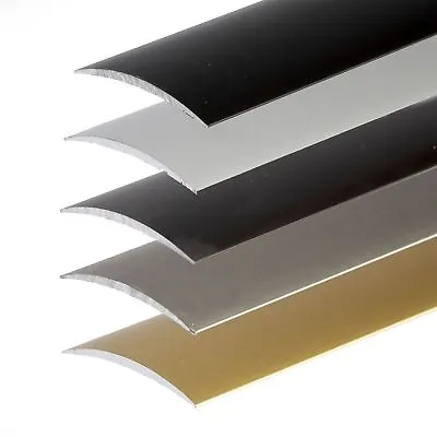Door Threshold Aluminium Trim Self-adhesive Floor Bar Strip Edge Low 930x40x5mm • £8.89