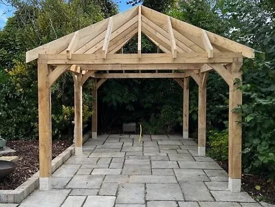 Bespoke Oak Gazebo - Garden Feature - Outdoor Kitchen - 5x3.3m • £2750