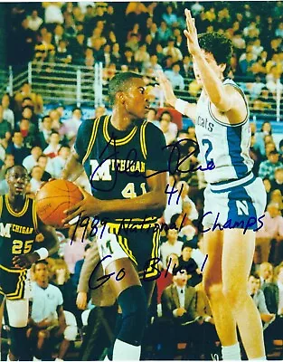 Glen Rice Signed 8x10 Michigan Wolverines Color Photo • $49.99