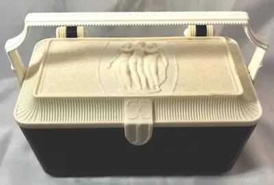 Vintage 1976 Merle Norman Lucite Plastic Nudes 3 Graces Black Make-up Case Purse • $40