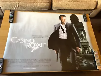 JAMES BOND CASINO ROYALE DS Original Quad Poster 2006 Daniel Craig James Bond • £69.99