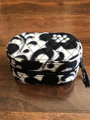 Vera Bradley NIGHT & DAY JEWELRY BOX Oval Zip Around Case Travel Organizer NEW • $37.50