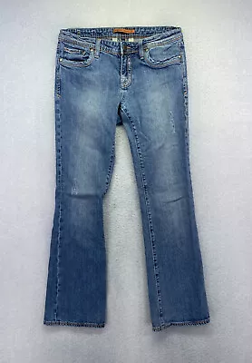 Vigoss Womens Jr Size 11 Medium Wash Mid Rise Bootcut Denim Blue Jeans • $17.99