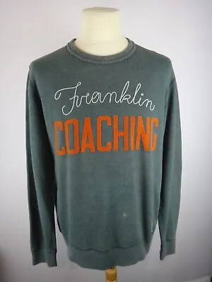 Franklin And Marshall Sweatshirt Mens Large Pullover Spellout Classic Vintage • £29.99