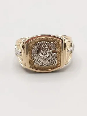 14k Masonic Past Masters Men's Ring Sz 10.5 • $1500