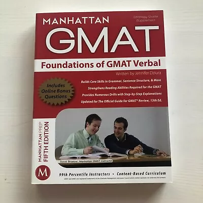 Manhattan GMAT Foundation Of GMAT Verbal 5th Ed. • £22.50