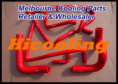 Red Hose VR VS VN VP V8 5.0L SS 304 5L For Holden Silicone Radiator Heater • $113