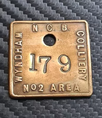 £12.99 • Buy Original Wyndham Colliery Pit Check Wales Welsh Miners Lamp Tally